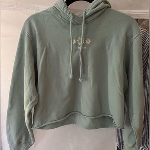 Hollister Light Green sweatshirt in size S